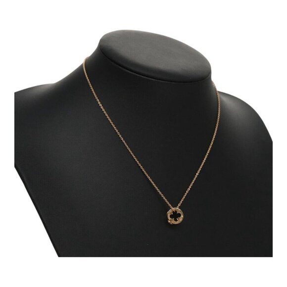 LOUIS VUITTON Pandantif 1P Diamond Necklace Diamond 6.1K Only 800 LV Auth 93646S - Picture 1 of 15
